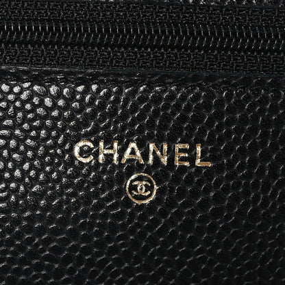 Chanel Caviar Quilted Wallet on Chain WOC Black 6 of 11