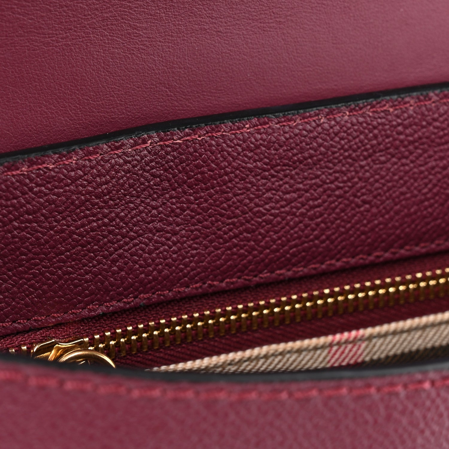 Burberry Soft Grain Calfskin Small Medley Crossbody Dark Plum 12 of 13