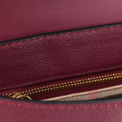 Burberry Soft Grain Calfskin Small Medley Crossbody Dark Plum 12 of 13