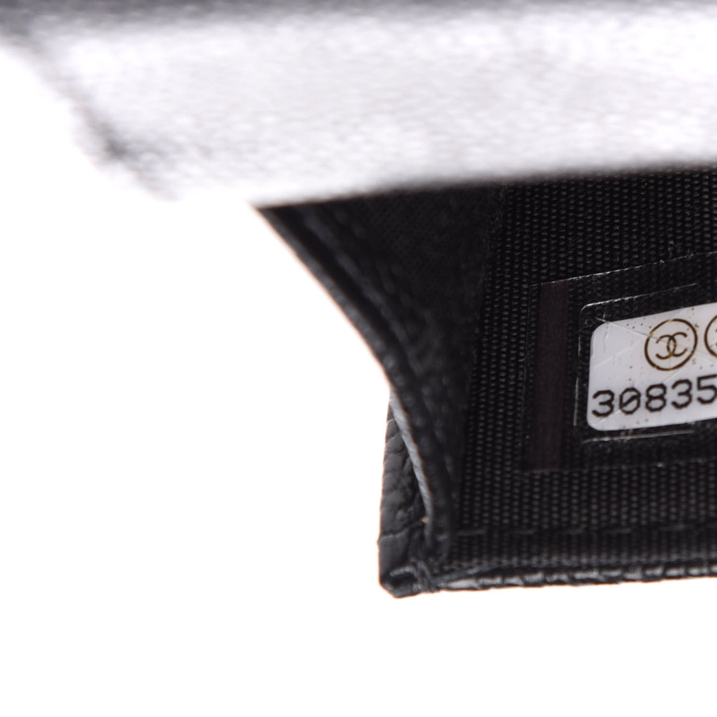 Caviar Quilted My Everything Belt Flap Card Holder Black