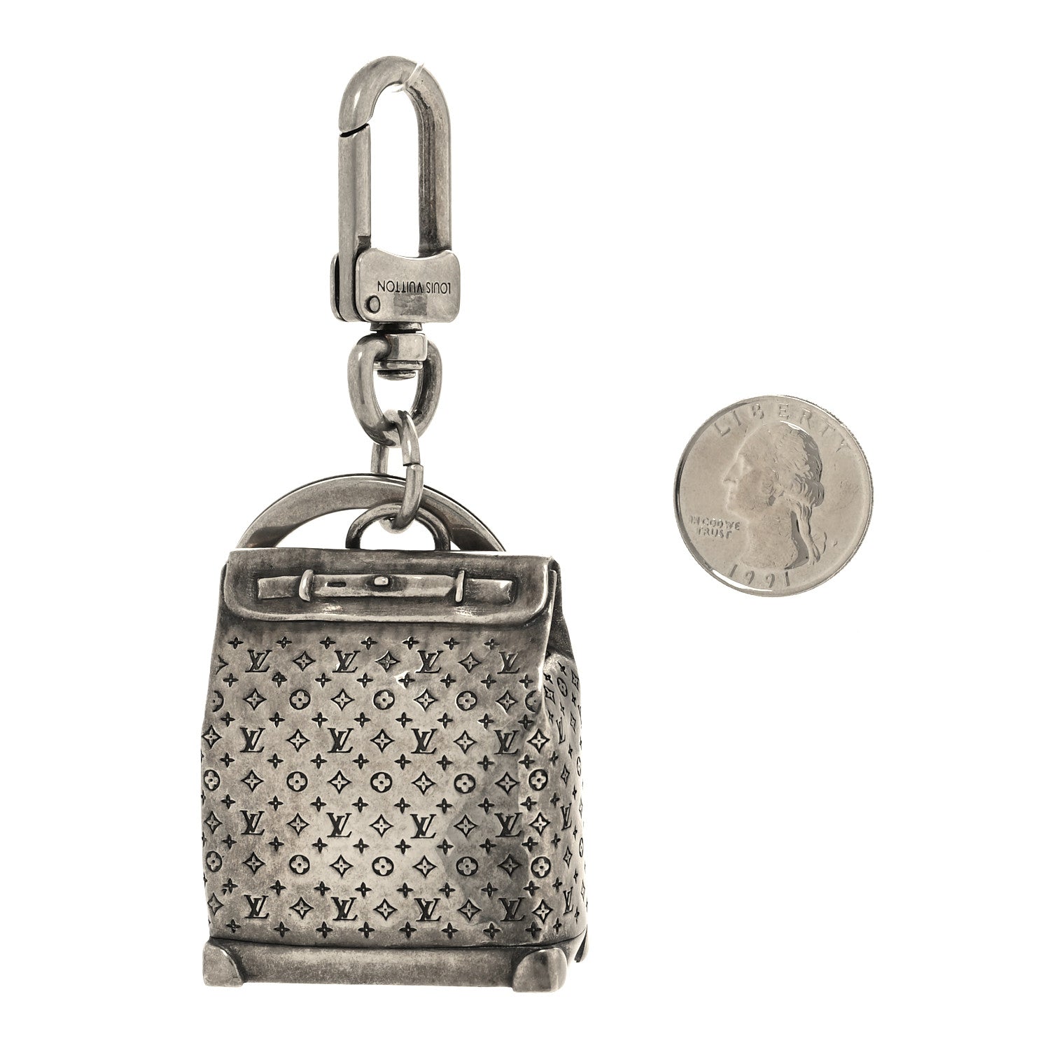 Louis Vuitton Metal Steamer Bag Charm Key Holder 2 of 4