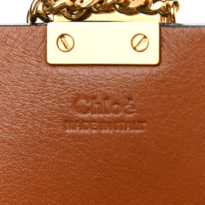 Chloe Calfskin Suede Rainbow Patchwork Drew Shoulder Bag Caramel 6 of 13