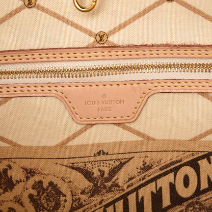 Louis Vuitton Damier Azur Summer Trunks Neo Neverfull MM 7 of 9