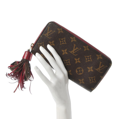 Louis Vuitton Monogram Pompon Zippy Wallet Fuchsia 2 of 8