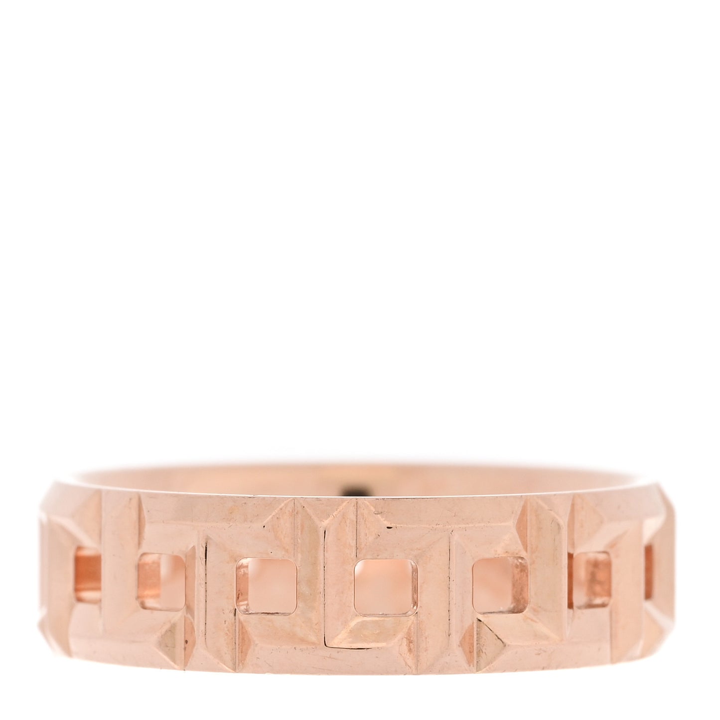 18K Rose Gold Wide T True Ring 53 6.5