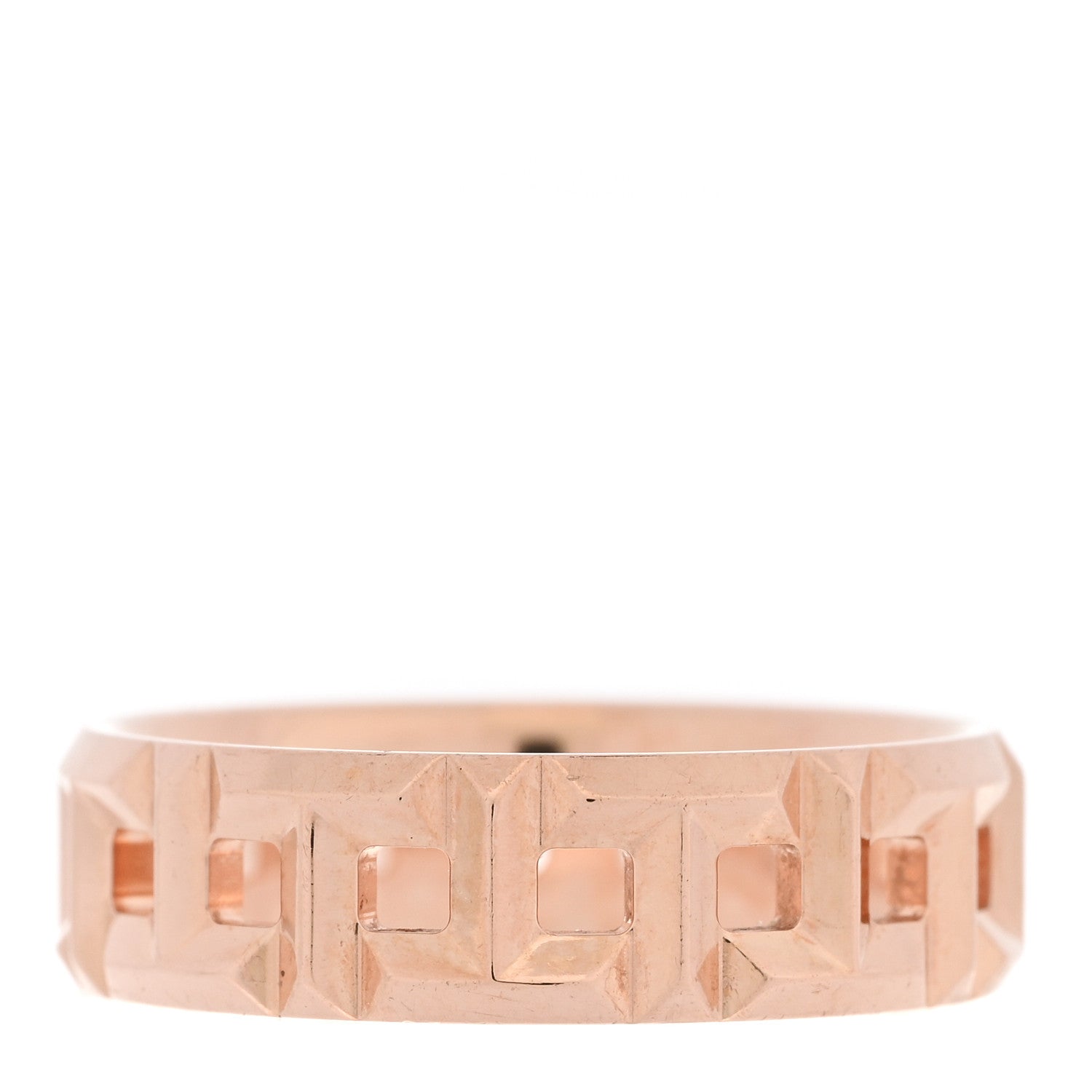 Tiffany 18K Rose Gold Wide T True Ring 53 6.5 3 of 4