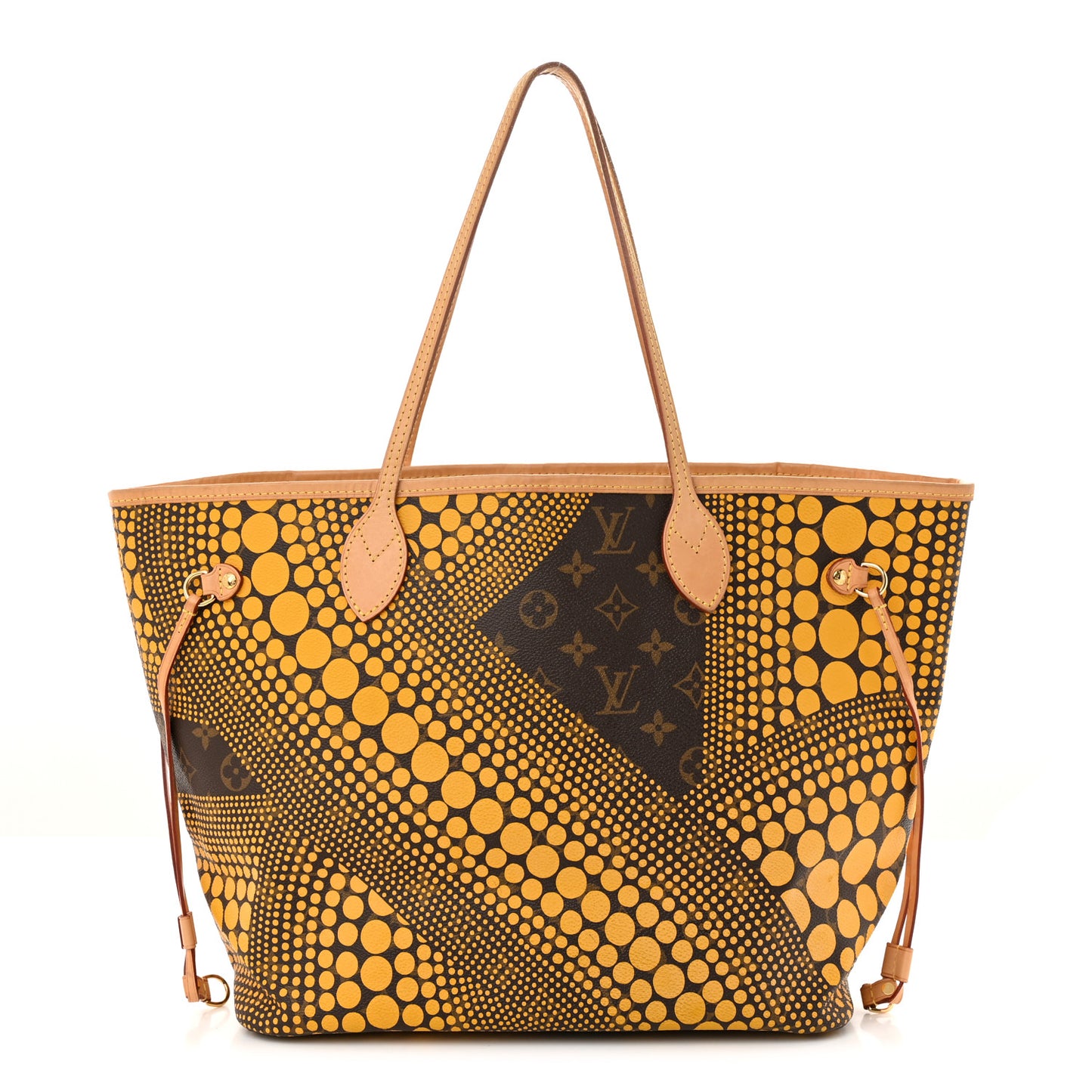 Monogram Kusama Waves Neverfull MM Yellow