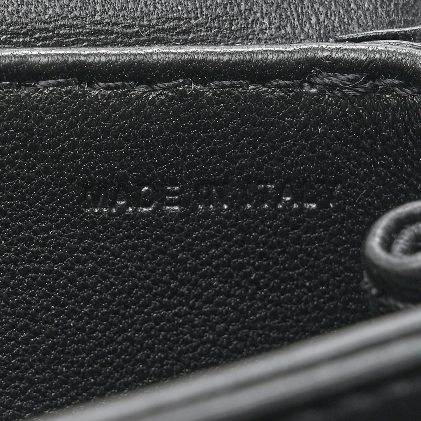 Nappa Micro One Stud Chain Bag Black