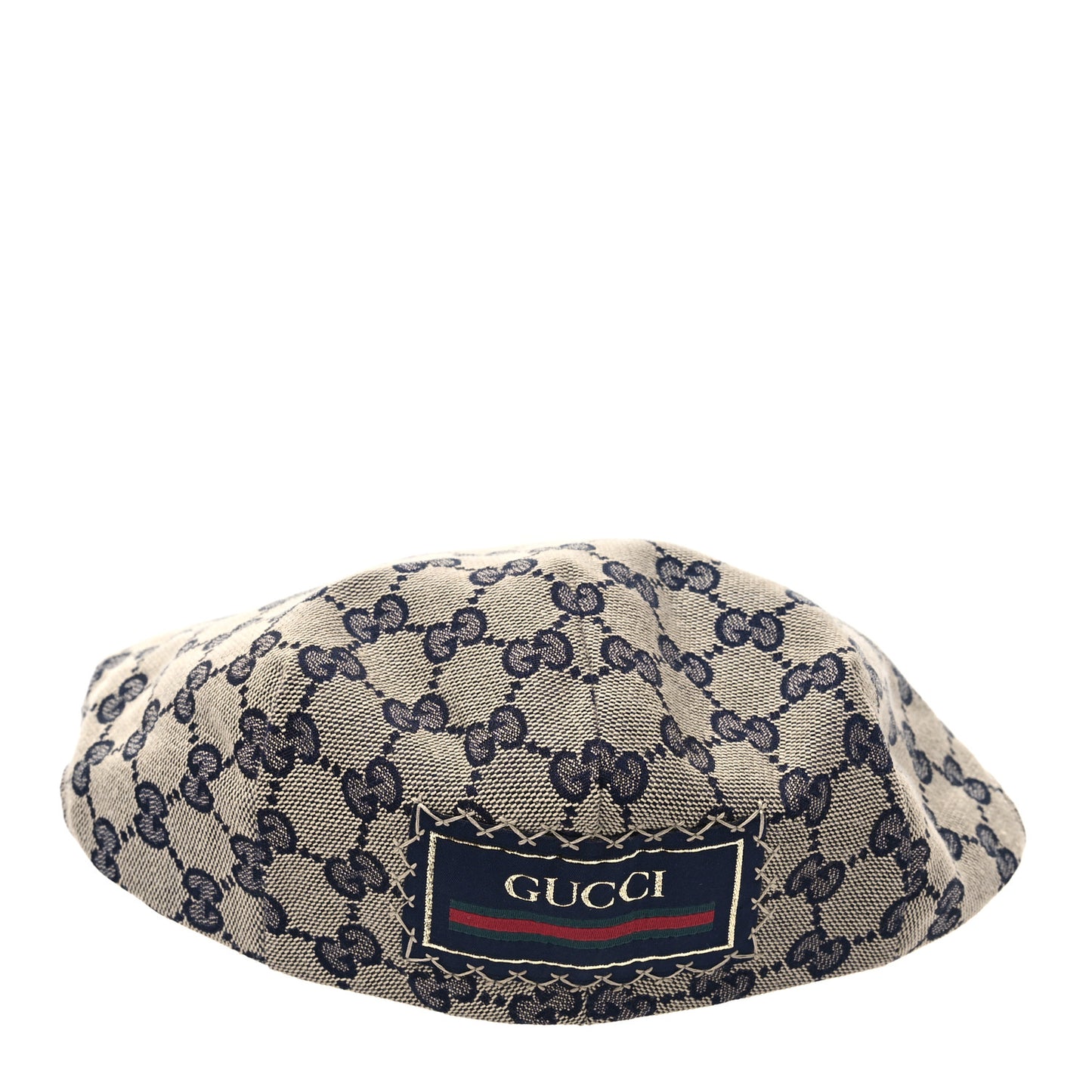 Monogram Flat Cap M Navy