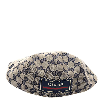 Gucci Monogram Flat Cap M Navy 5 of 9