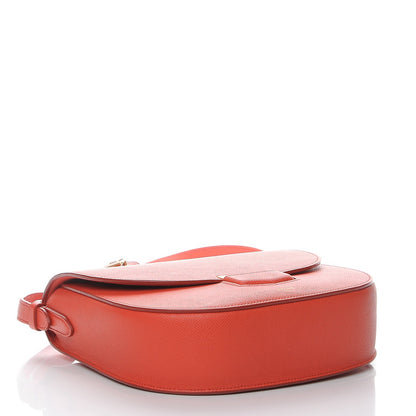 Celine Grained Calfskin Compact Trotteur Poppy 4 of 8