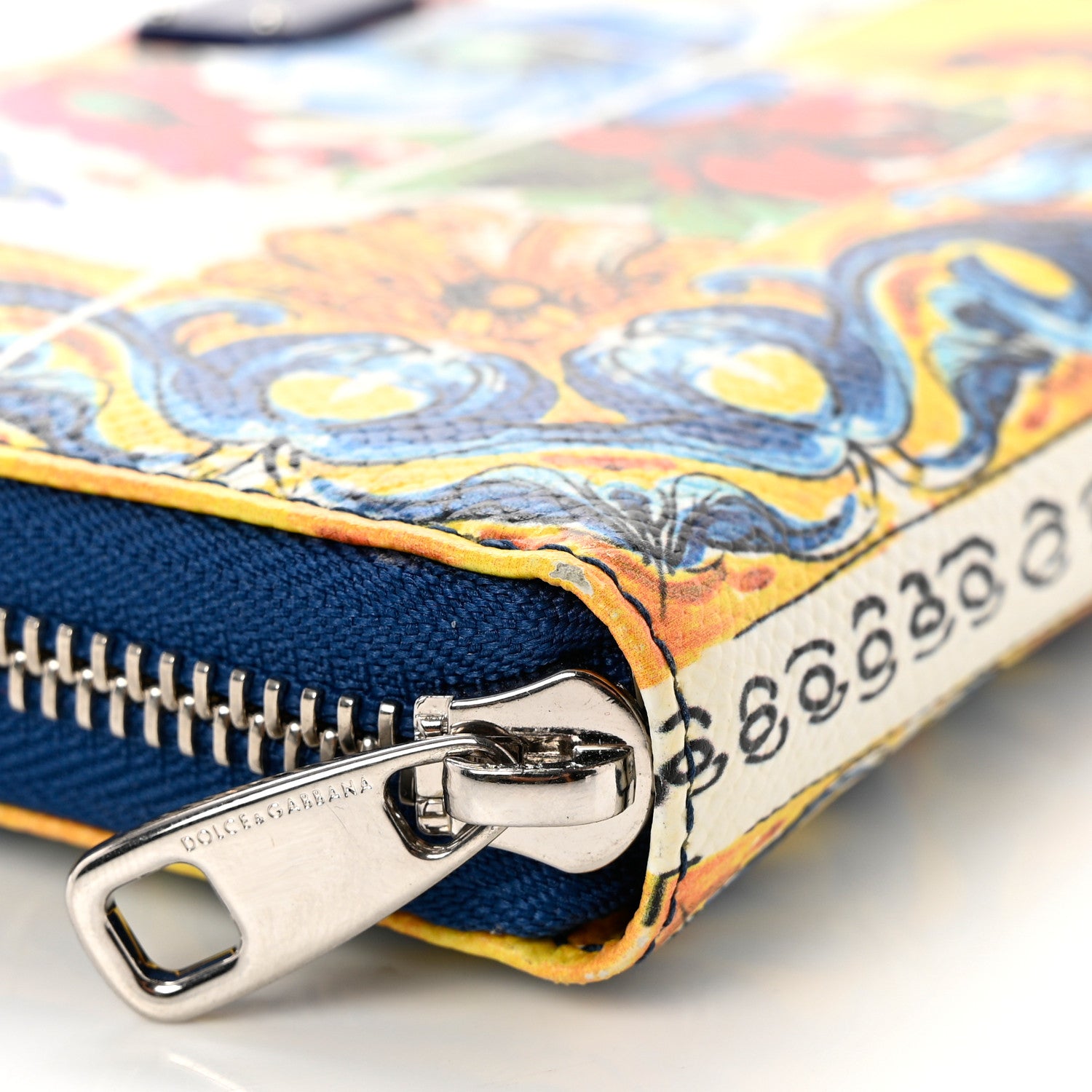 Dolce & Gabbana Dauphine Majolica Printed Zip Around Wallet Multicolor 7 of 7