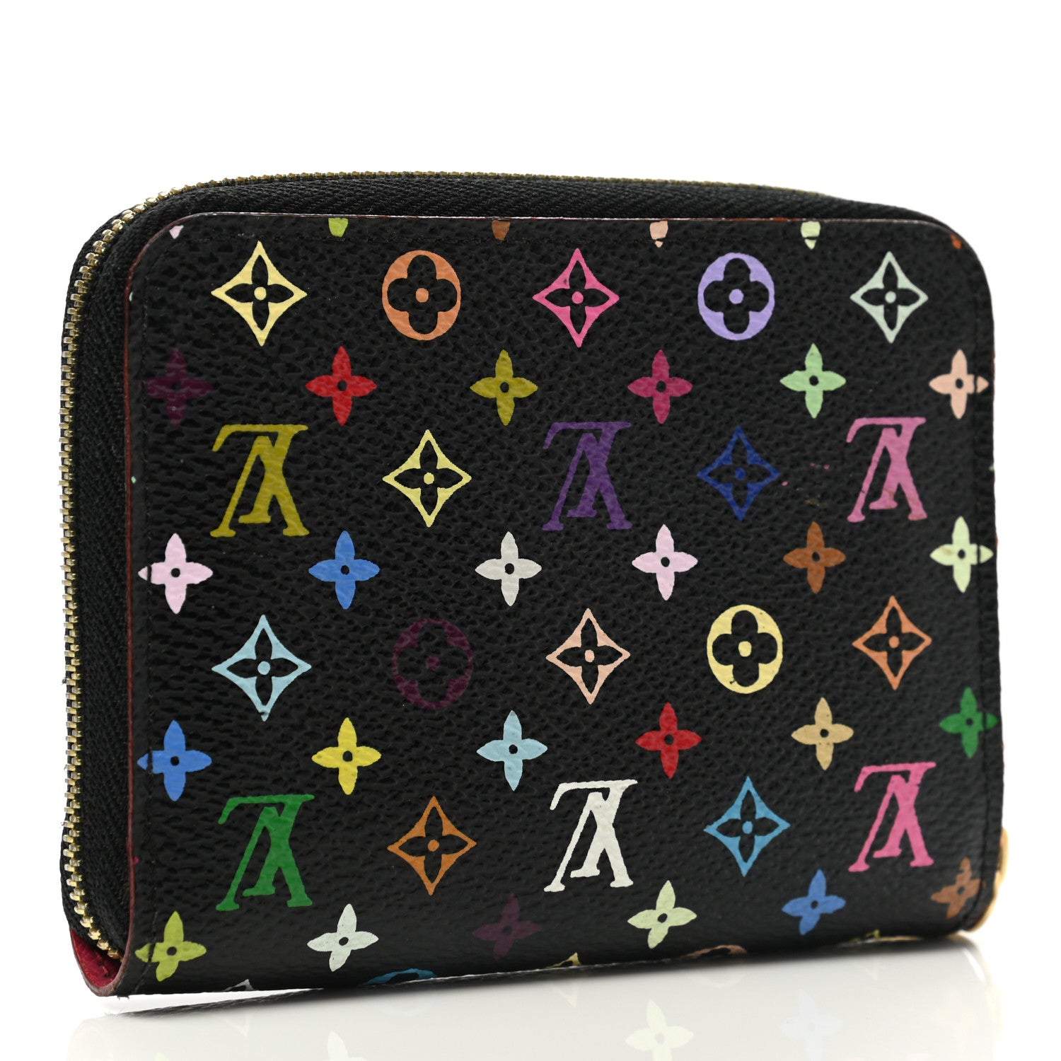 Louis Vuitton Monogram Multicolor Zippy Coin Purse Black Grenade 3 of 7