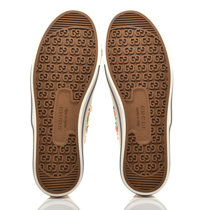Gucci Canvas Web GG Apple Womens 1977 Tennis Sneakers 38 Ivory Red Mystic White New Shamarock 5 of 8