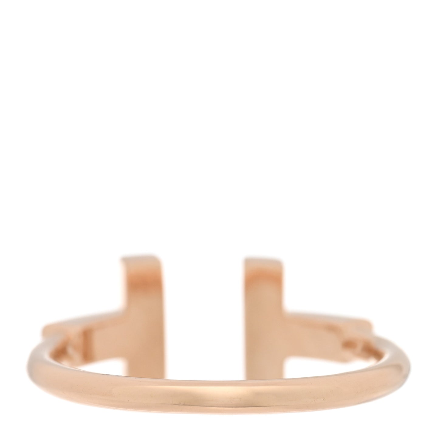 18K Rose Gold Diamond Mother of Pearl T Wire Ring 54 7