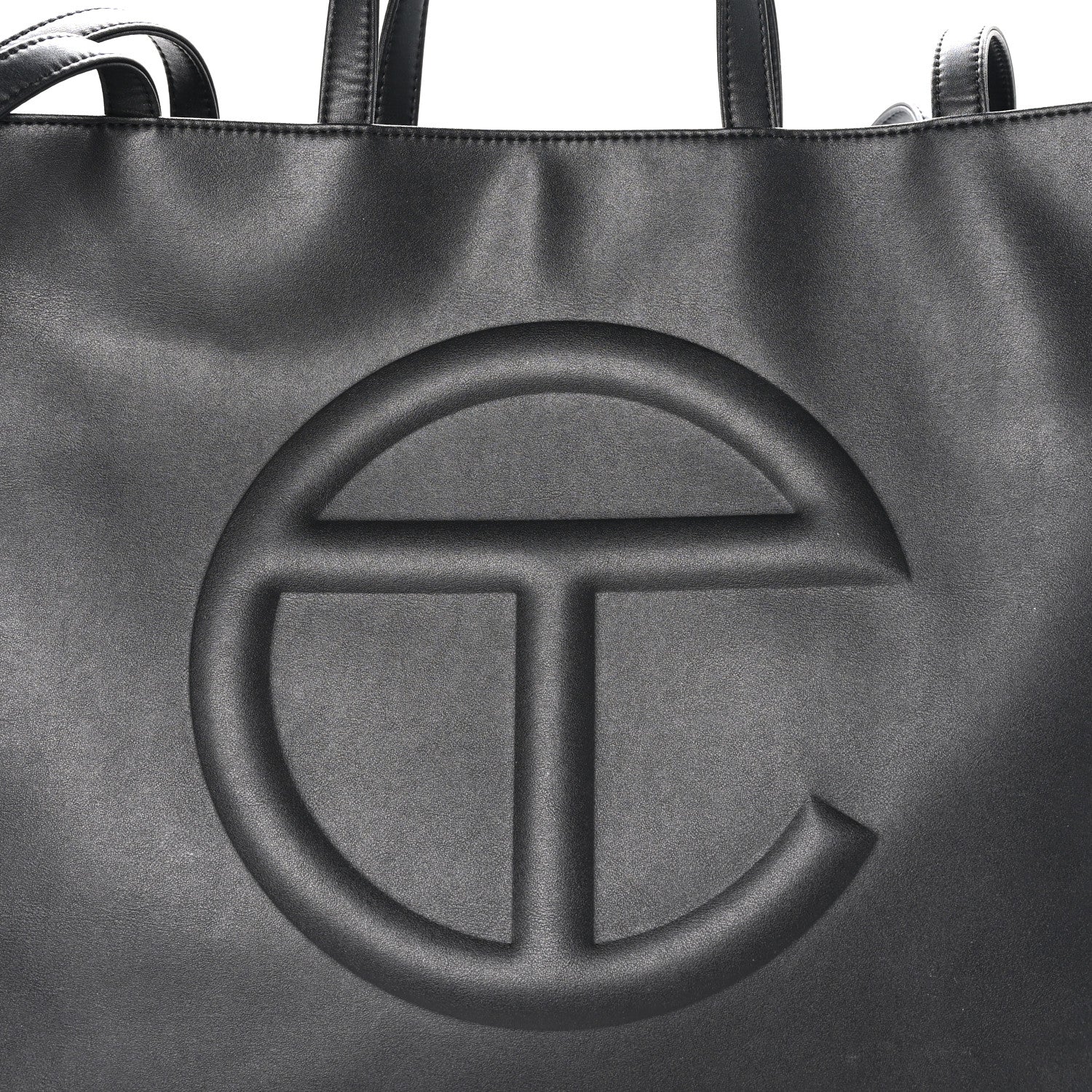 Telfar Vegan Leather Large Shopping Bag Black 7 of 9