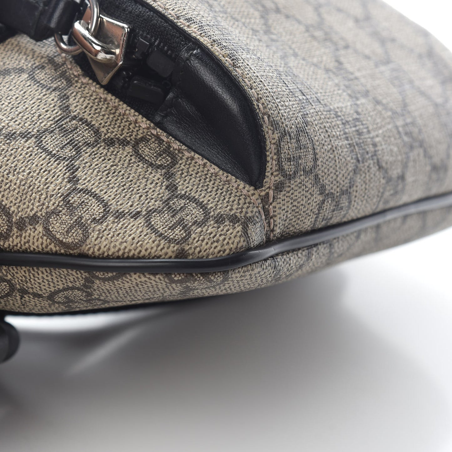 GG Supreme Monogram Belt Bag Black