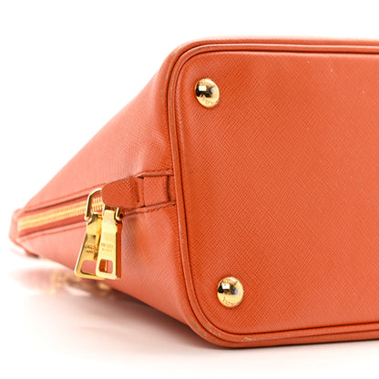 Prada Saffiano Lux Medium Promenade Tote Papaya 8 of 12