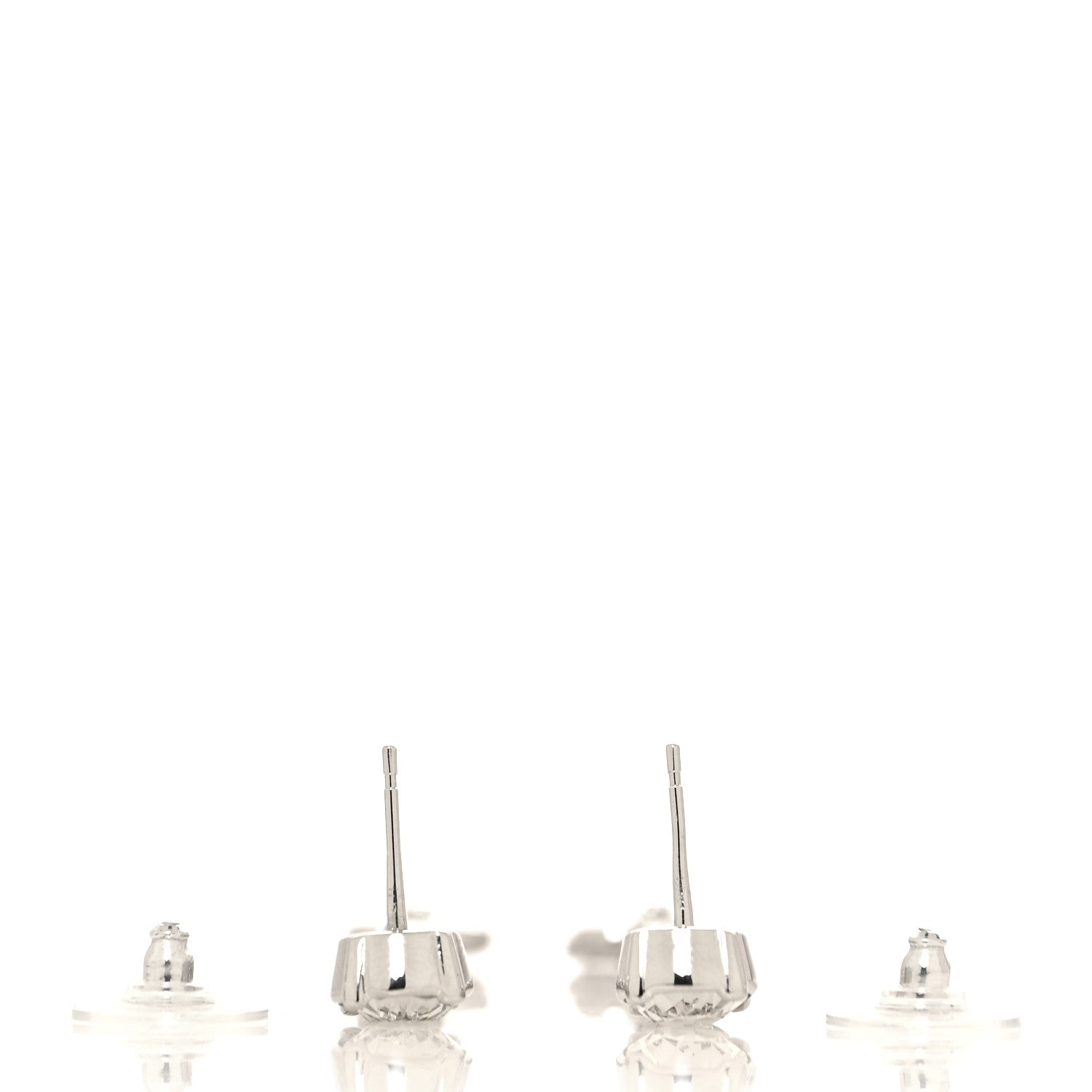 Chanel Crystal Starfall Drop Long CC Earrings Silver 3 of 5