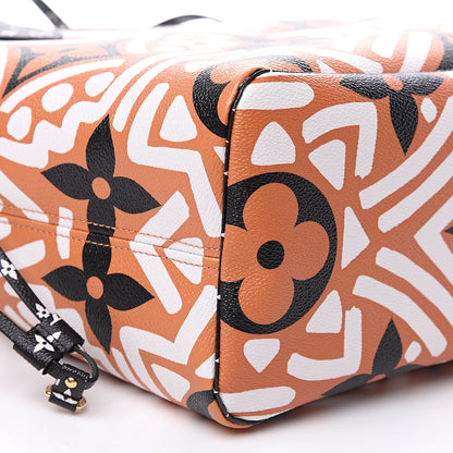 Louis Vuitton Monogram Giant Crafty Neverfull MM Creme Caramel 6 of 8