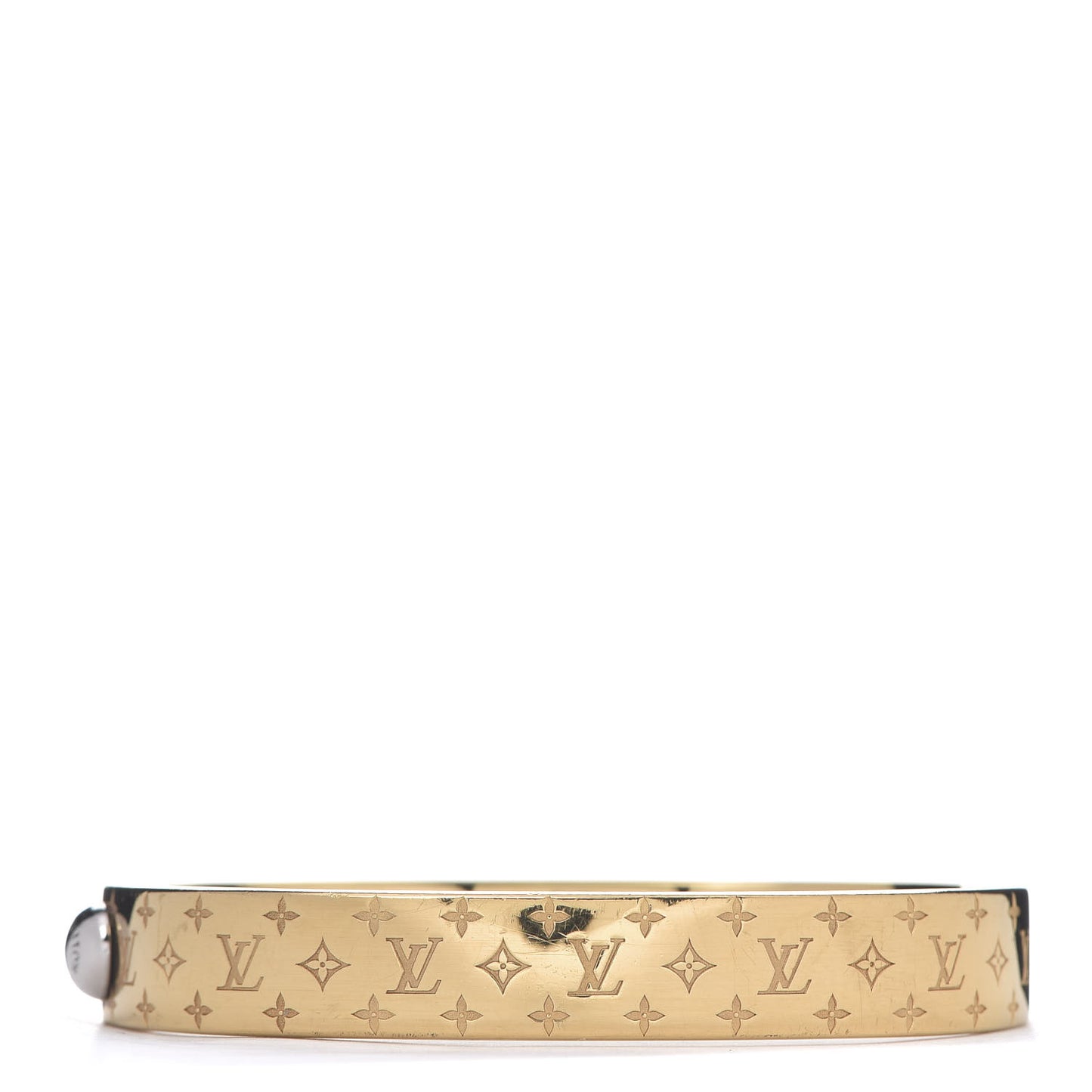 Brass Monogram Nanogram Cuff S Gold