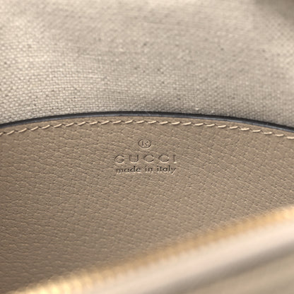 Gucci GG Supreme Monogram Textured Dollar Calfskin Web Small Ophidia Dome Shoulder Beige Mystic White Oatmeal 6 of 9