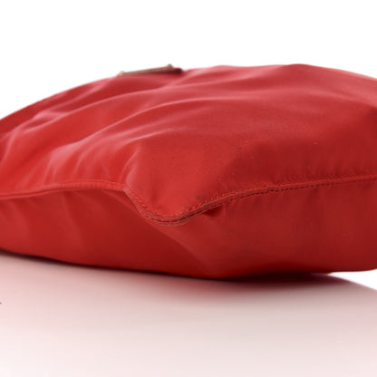 Prada Nylon Vela Saffiano Flat Messenger Bag Rosso 5 of 8