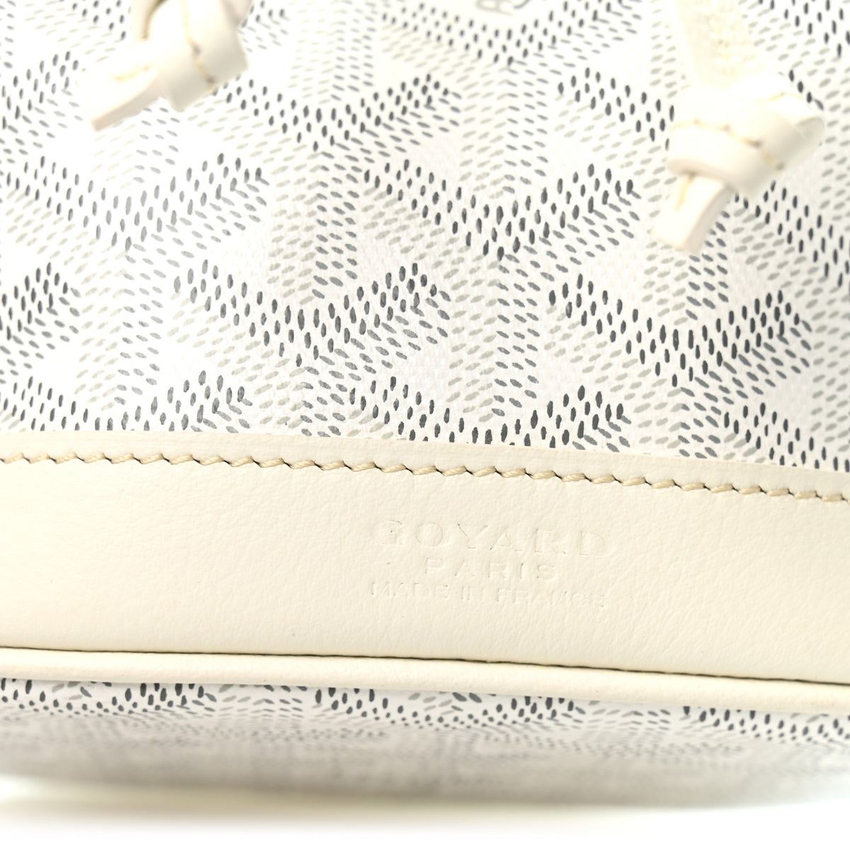 Goyard Goyardine Petit Flot Mini Bucket Bag White 6 of 9