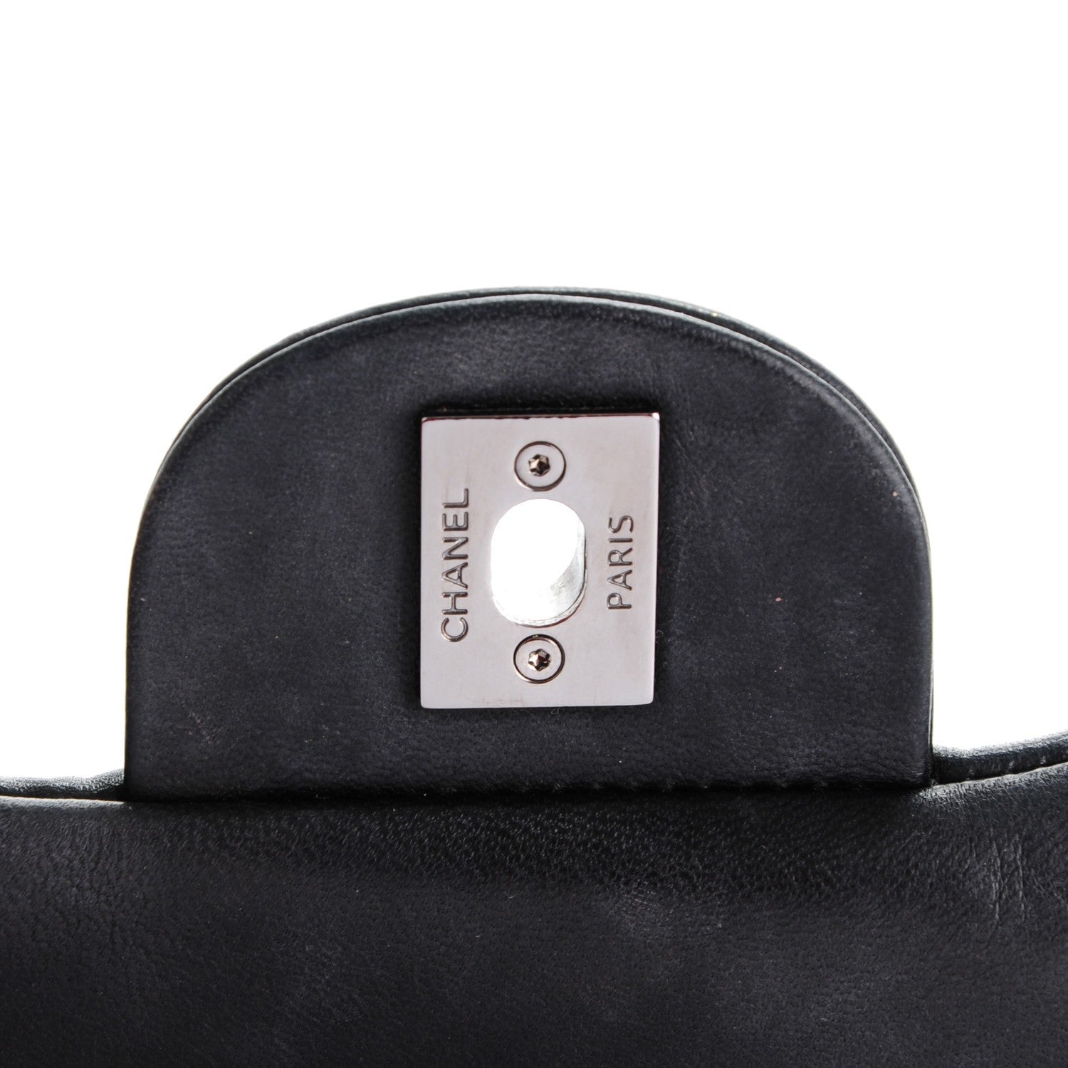 Chanel Lambskin Quilted 3 Large Flap Black 6 of 8