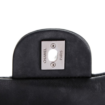 Chanel Lambskin Quilted 3 Large Flap Black 6 of 8
