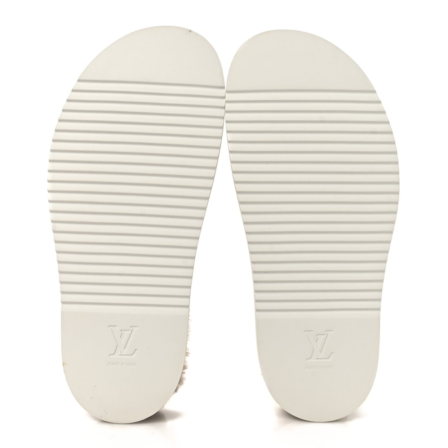 Monogram Fur LV Easy Mule 6 Brown