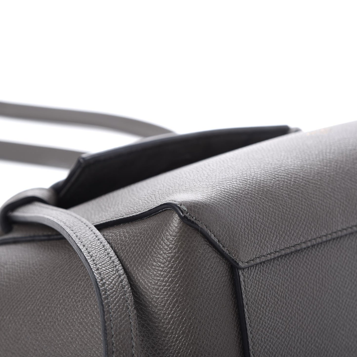 Baby Grained Calfskin Micro Belt Bag Grey