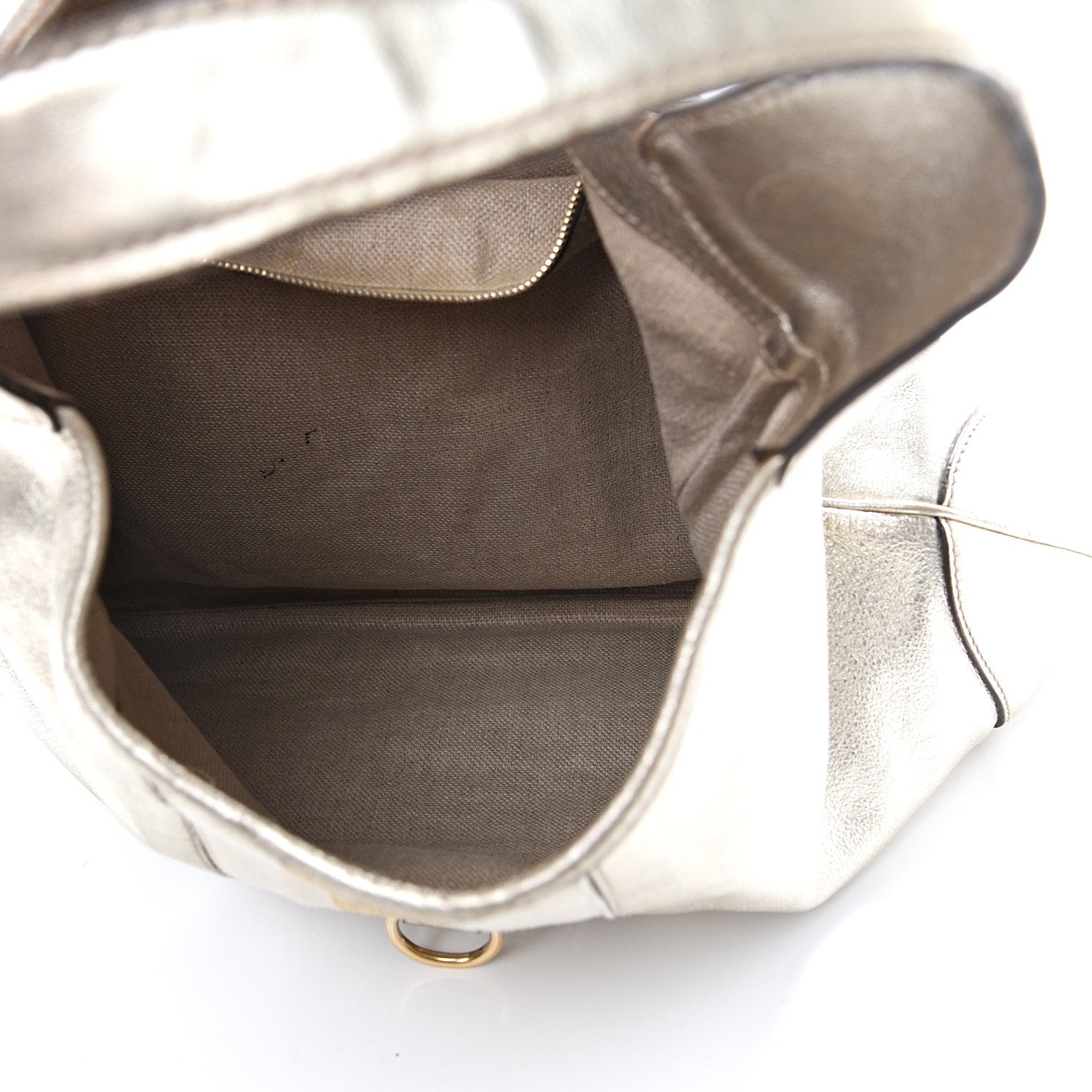 Gucci Metallic Calfskin Web Large Jackie O Bouvier Hobo Gold 4 of 18