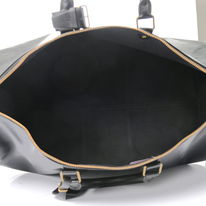 Louis Vuitton Epi Keepall 55 Black 5 of 10
