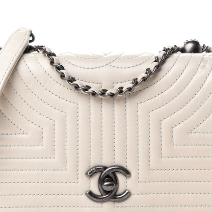 Chanel Calfskin Quilted Small Korean Garden Flap Off White 11 of 11