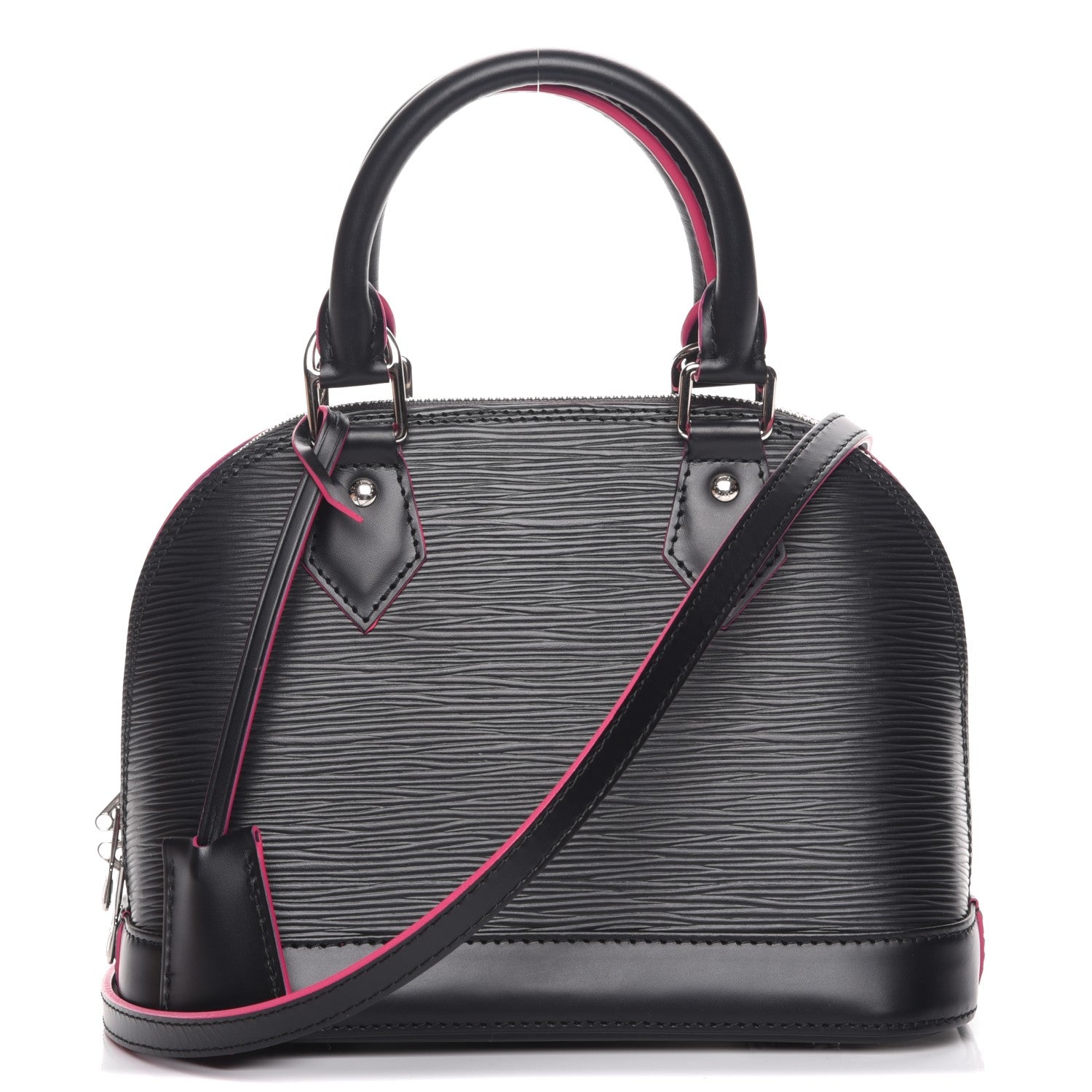 Louis Vuitton Epi Alma BB Black Hot Pink 1 of 8