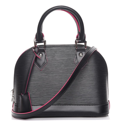 Louis Vuitton Epi Alma BB Black Hot Pink 1 of 8