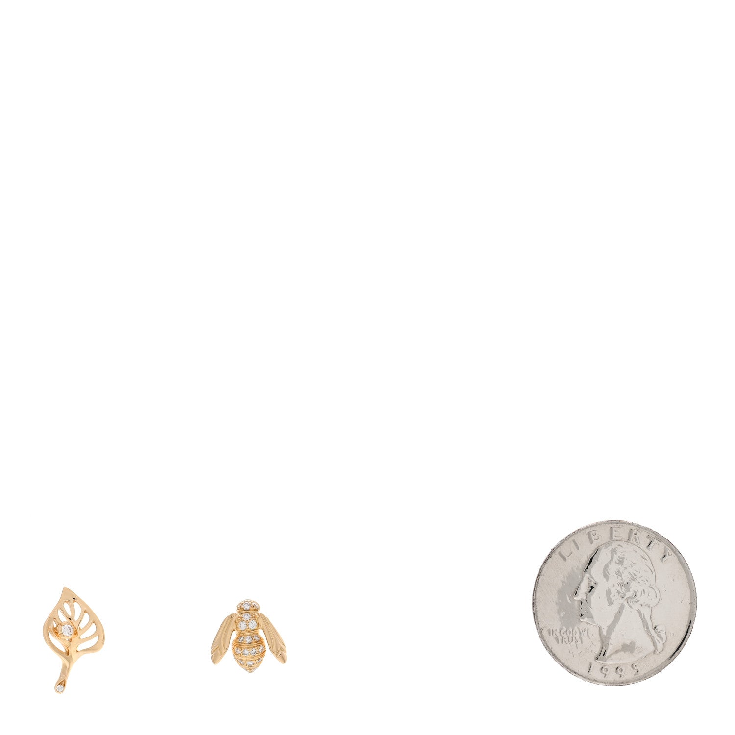 Christian Dior 18K Yellow Gold Diamond Pré Catelan Earrings 2 of 5