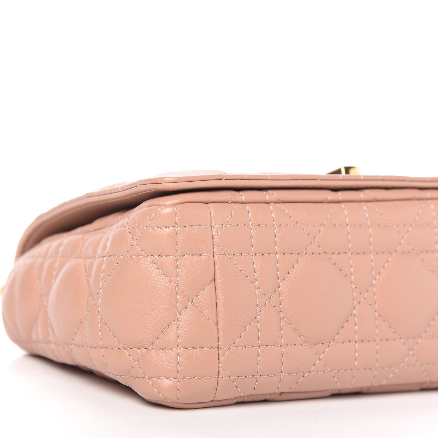 Christian Dior Calfskin Cannage Small Caro Bag Rose De Vents 6 of 10