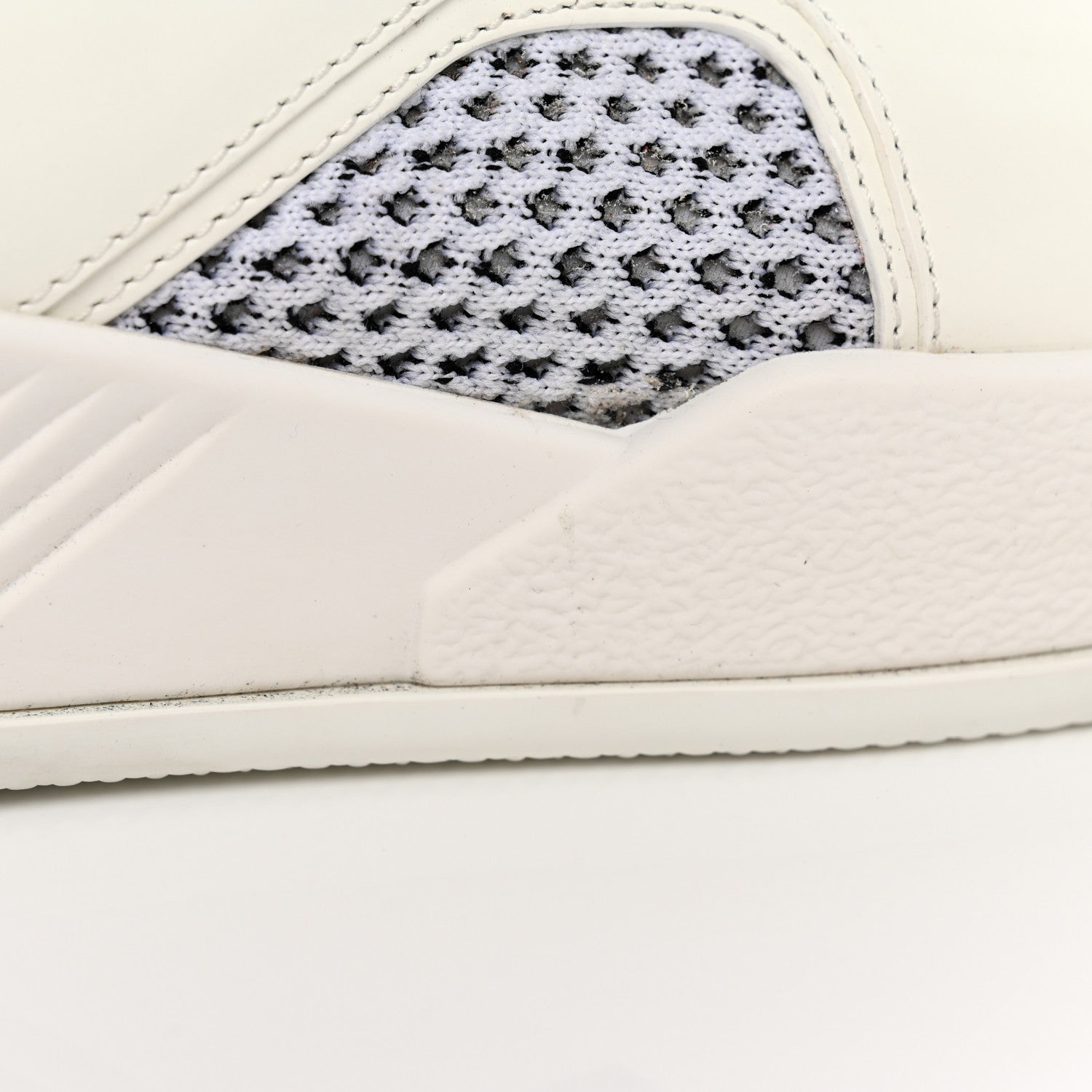 Louis Vuitton Mesh Calfskin Damier Embossed Fuel Power Sneakers 11 White 11 of 13