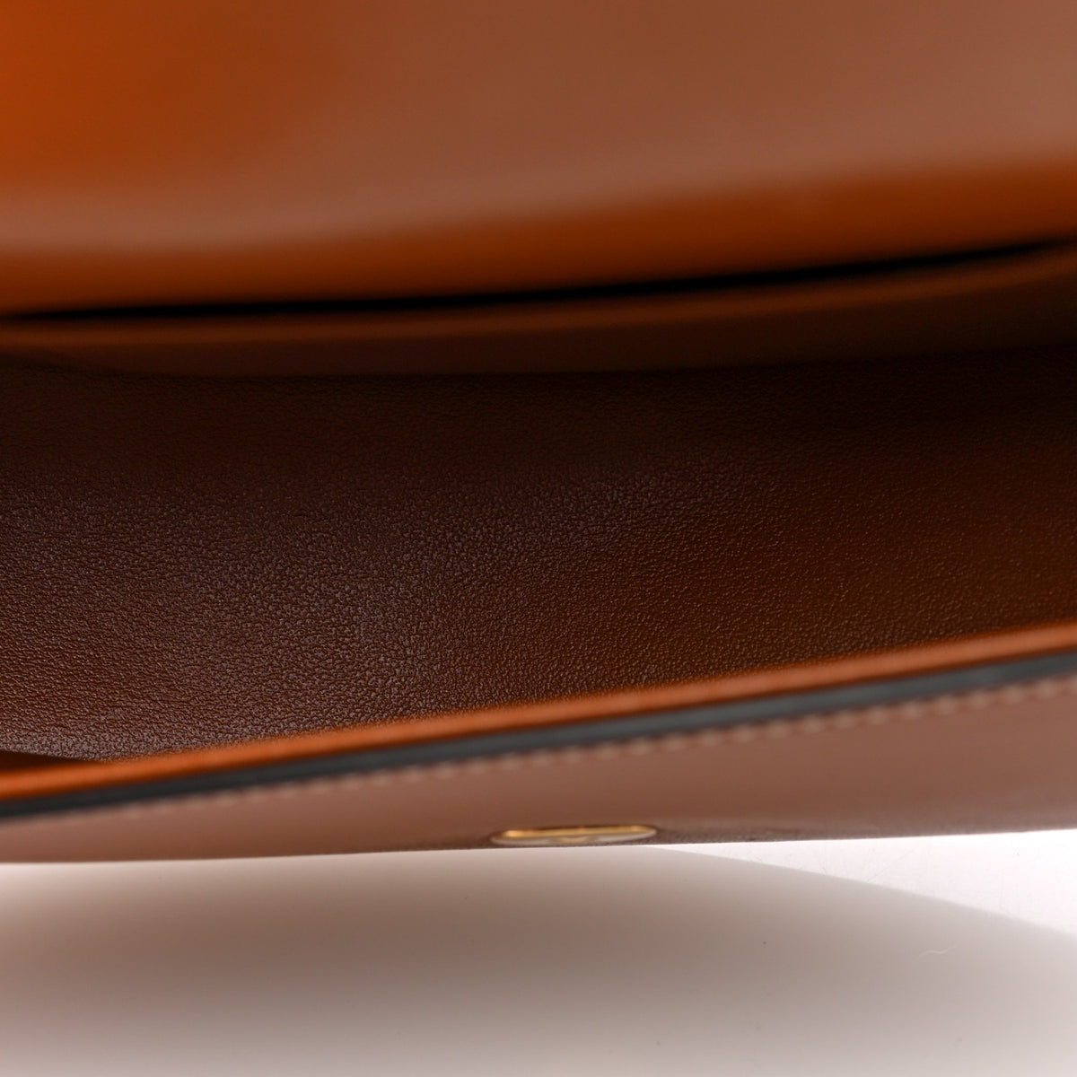 Celine Smooth Calfskin Tabou Clutch on Strap Tan 5 of 9
