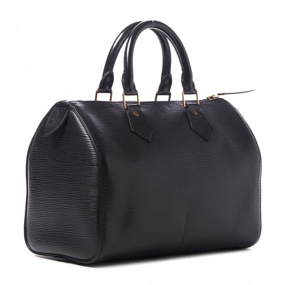Louis Vuitton Epi Speedy 25 Black 2 of 9
