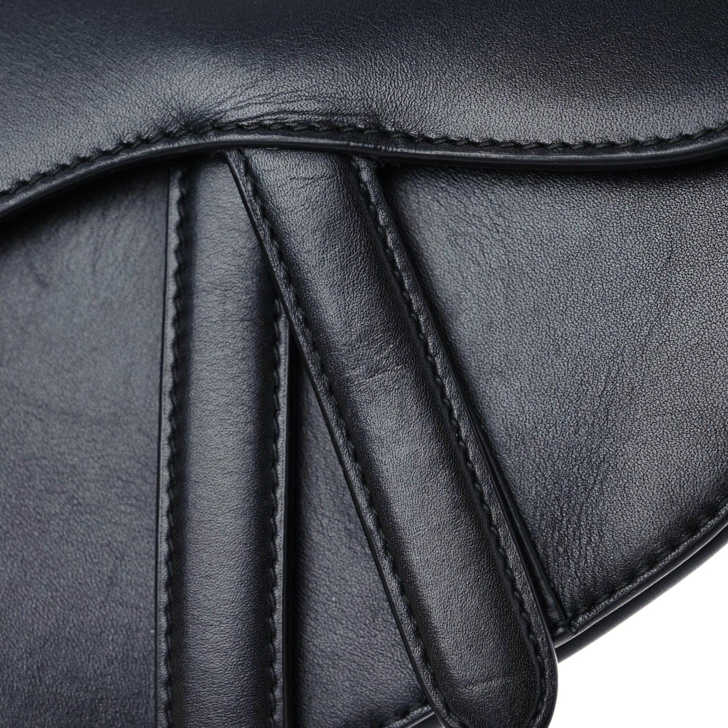 Christian Dior Calfskin Mini Saddle Bag Black 7 of 17
