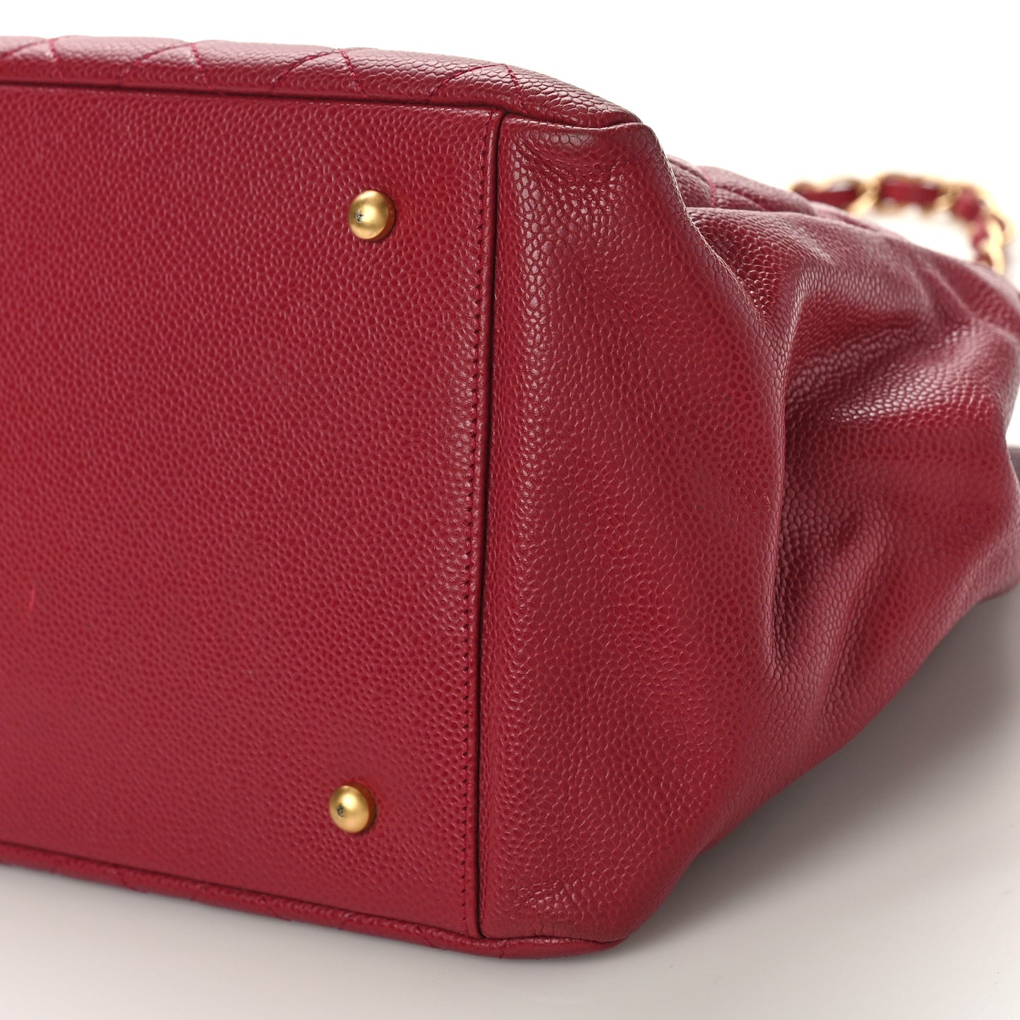 Caviar Quilted Grand Timeless Tote GTT Red