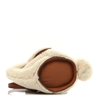 Loewe Shearling Mini Bunny Crossbody Bag Natural 4 of 12