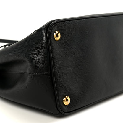 Prada Saffiano Small Galleria Double Zip Tote Black 9 of 10