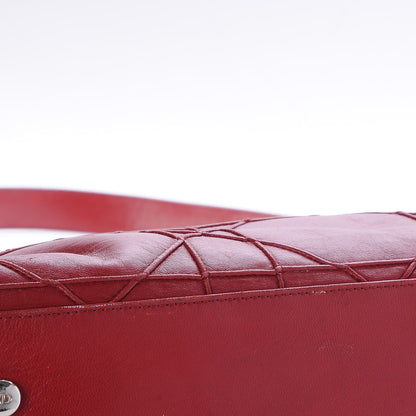 Christian Dior Lambskin Cannage Medium Granville Tote Red 12 of 12