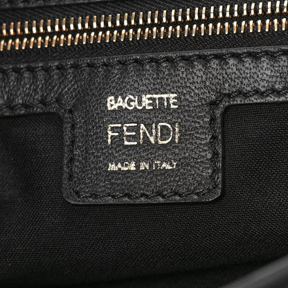 Fendi Nappa FF 1974 Embossed Large Baguette Black 6 of 8