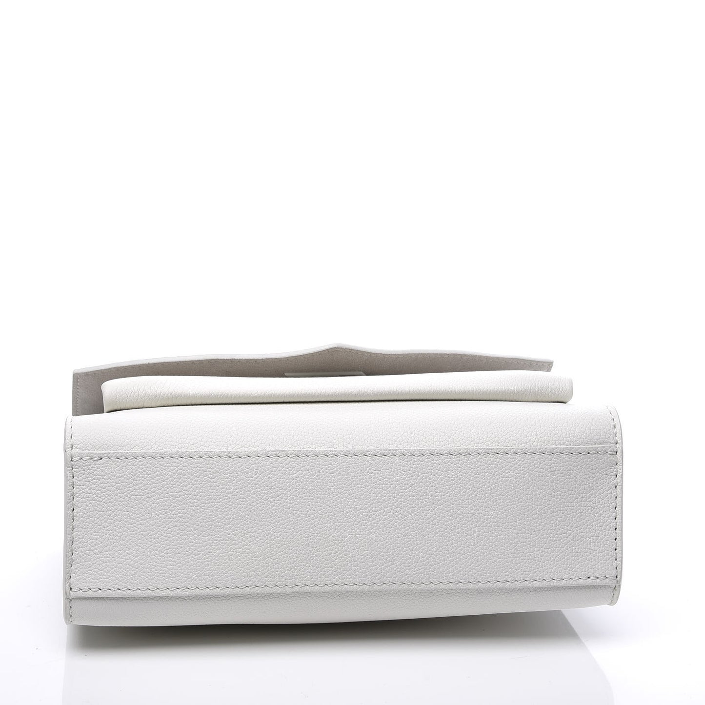 Soft Calfskin Mylockme Chain Bag BB White