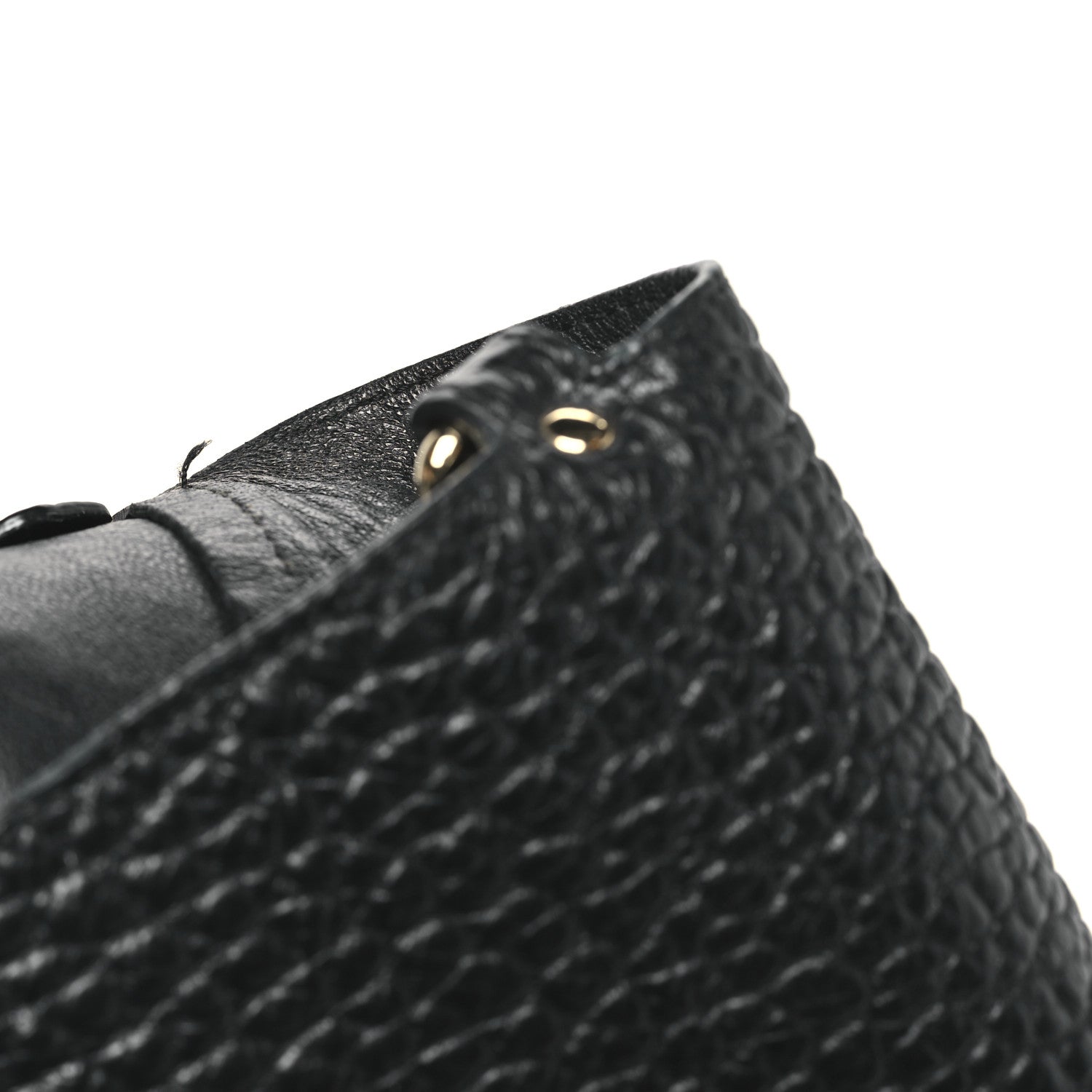 Burberry Heritage Grain Check Embossed Medium Dewsbury Tote Black 11 of 12